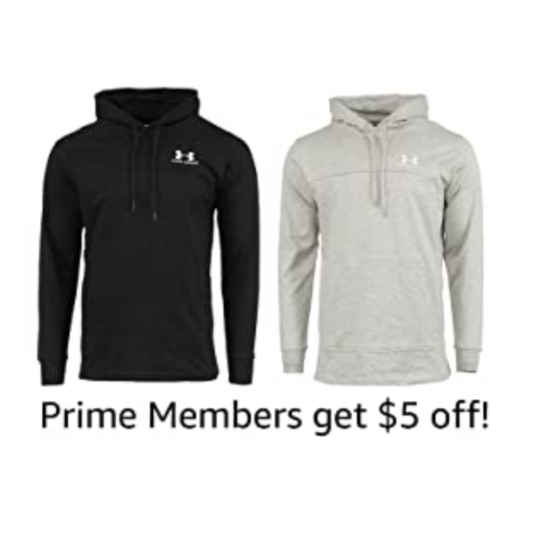 Today only: Under Armour men’s French Terry pullover only $20 for Prime Members