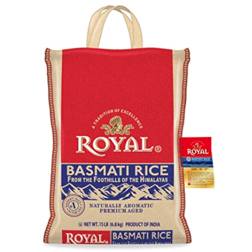 15-pound bag Royal Basmati rice for $15