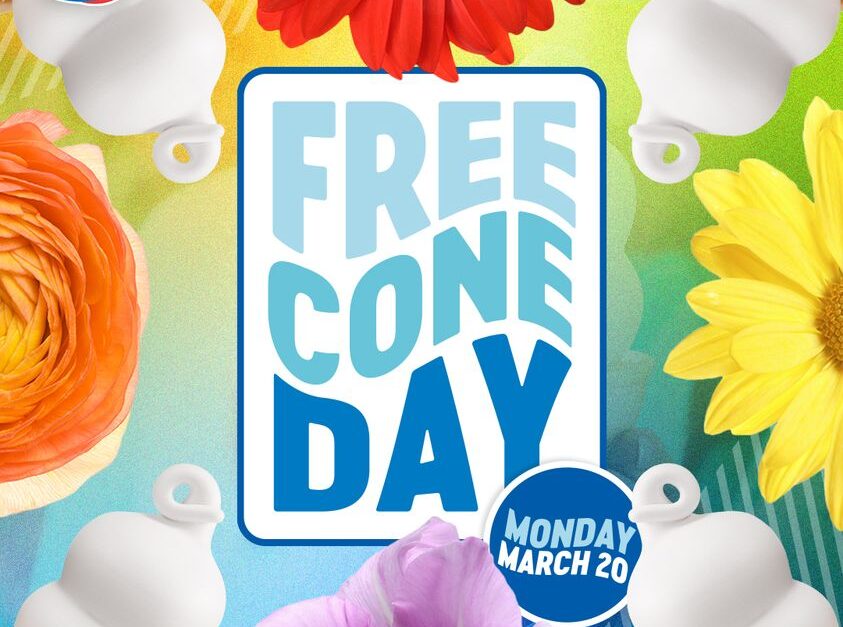 Free Cone Day: Get a FREE small vanilla cone at Dairy Queen today!