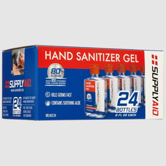 Today only: 24-pack of 2 fl. oz. Supply Aid hand sanitizer gels for $18 shipped