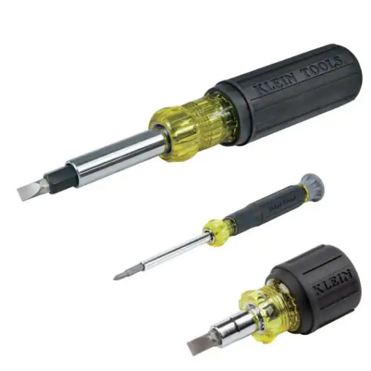 3-piece Klein Tools multi-bit screwdriver set for $17