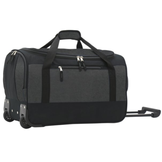 Travelers Club 20″ rolling duffel with telescopic handle for $25