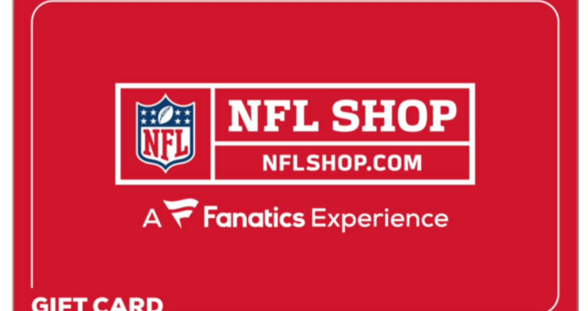 Today only: $100 NFL Shop gift card for $75