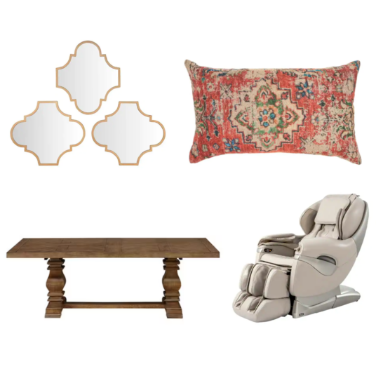 Today only: Up to 55% off living room furniture, massage chairs and decor
