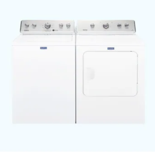 Today only: Maytag Large Capacity top loading washer and front loading dryer for $643 each