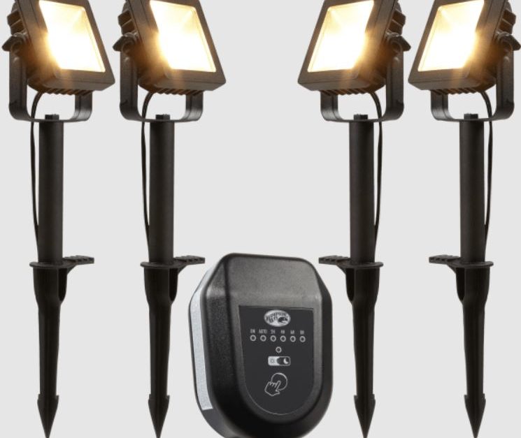 Today only: 4-pack of Paradise outdoor integrated LED landscape floodlights for $38 shipped