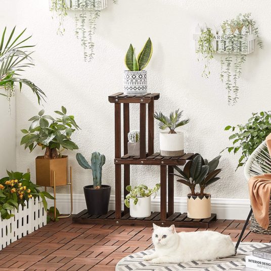 Songmics 6-spot multi-tier plant stand for $15