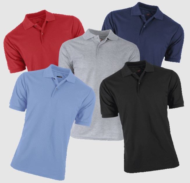 Today only: 5-pack of men’s everyday polo shirts for $46 shipped