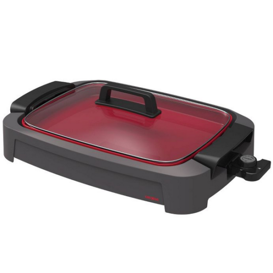 Cruxgg 2-in-1 smokeless indoor ceramic nonstick grill & griddle for $40