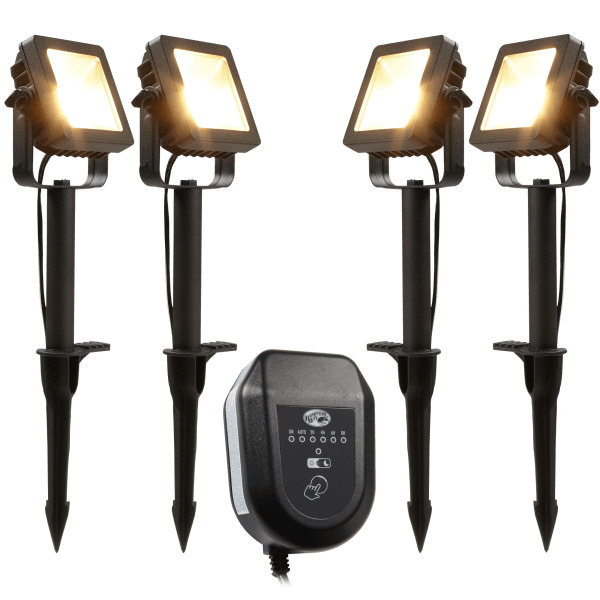 Today only: 4-Pack of Paradise low voltage outdoor integrated LED landscape floodlights for $35 shipped