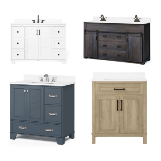 Today only: Take up 50% off Allen + Roth and Style Selections bathroom vanities