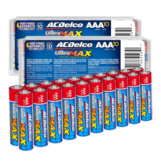 20-count ACDelco AAA UltraMAX batteries for $5