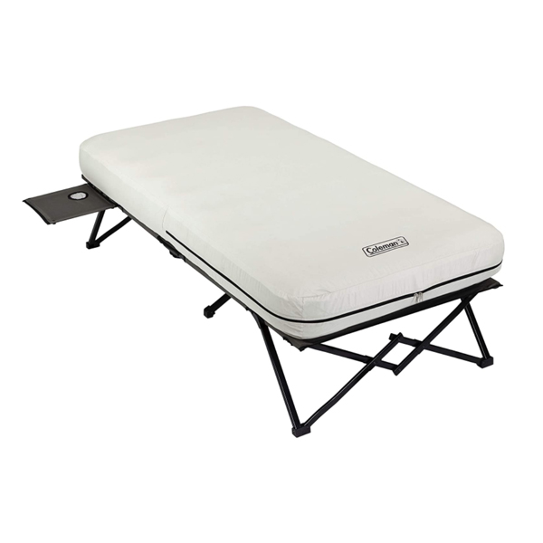 Coleman air mattress & folding camp cot for $86
