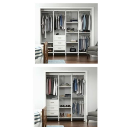 Today only: 25% off select Closets by Liberty classic white wood closet kits