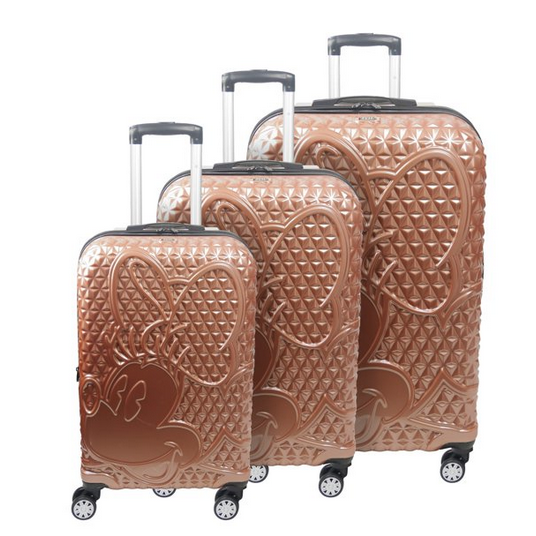 Disney Ful Textured Minnie Mouse hard sided 3-piece luggage set for $385