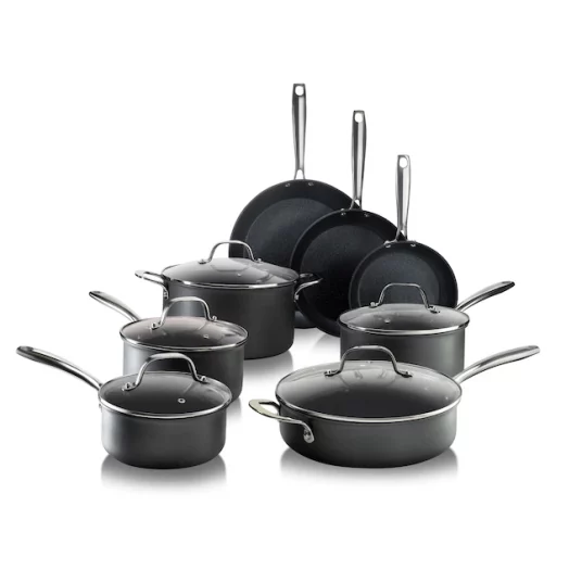 Today only: 13-piece GraniteStone Diamond aluminum cookware set with lids for $100