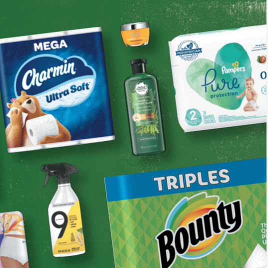 Get up to $15 back when you purchase select P&G products