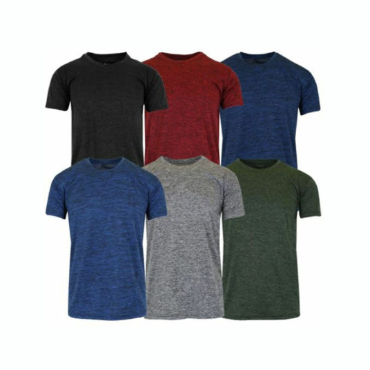 Men’s 5-pack moisture wicking t-shirts for $29, free shipping