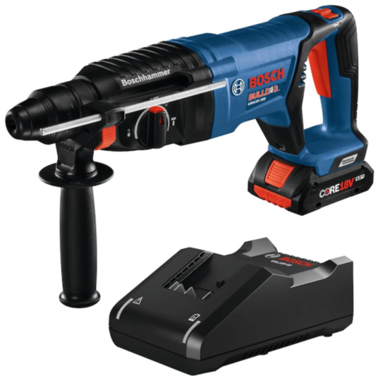 Today only: Bosch Bulldog CORE 18V-volt cordless rotary hammer drill with battery for $159