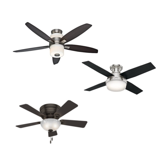Today only: Brand new Hunter ceiling fans from $70 at Woot