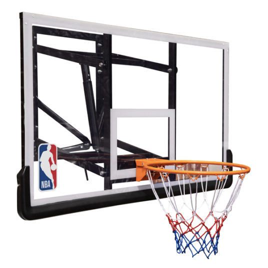 NBA Official 54-inch wall-mounted basketball backboard with hoop for $99