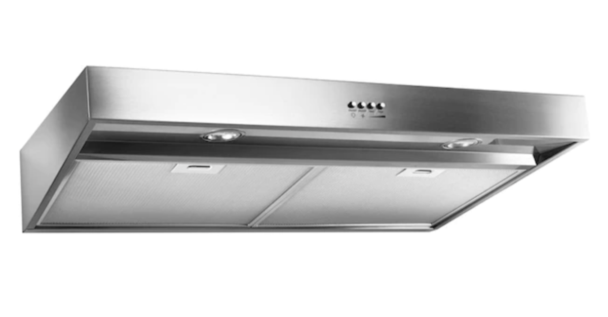Today only: Whirlpool 30-in convertible stainless steel range hood for $199