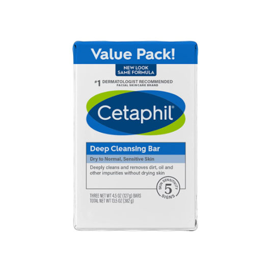 3-pack Cetaphil deep cleansing face and body bars for $10