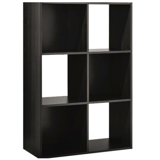 Room Essentials 6-cube decorative bookshelf for $18