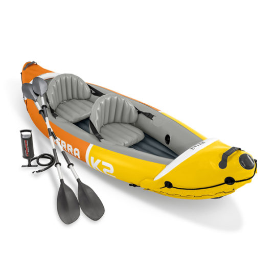 Intex Sierra K2 inflatable kayak with oars and hand pump for $99
