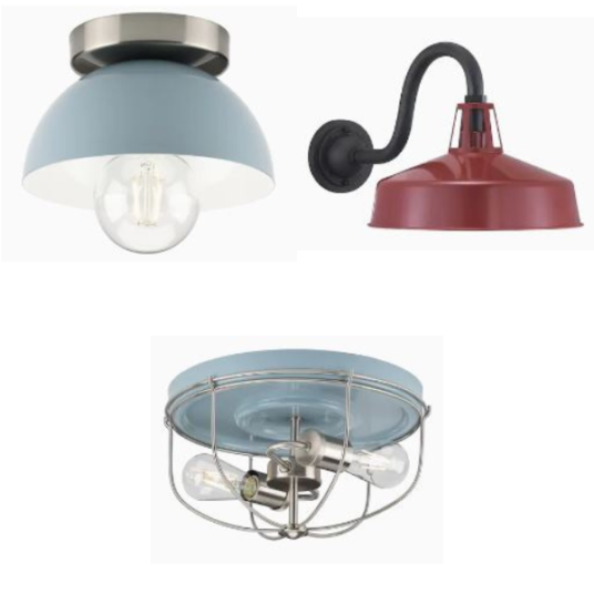 Today only: Select Progress Lighting fixtures with colored metal shades from $37
