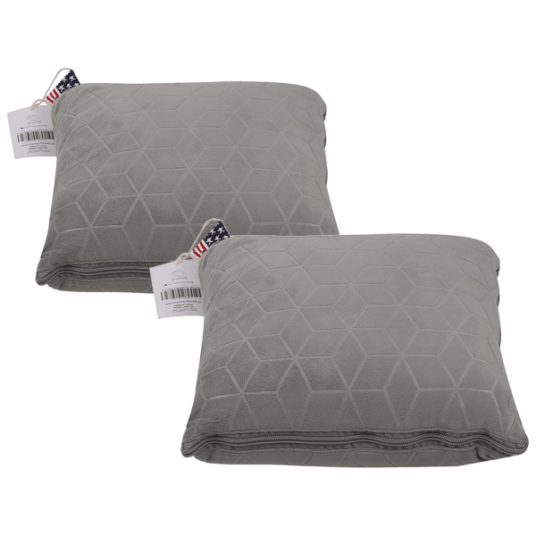 Today only: 2-pack Peach Leaf 3-in-1 mini weighted blanket for $40 shipped