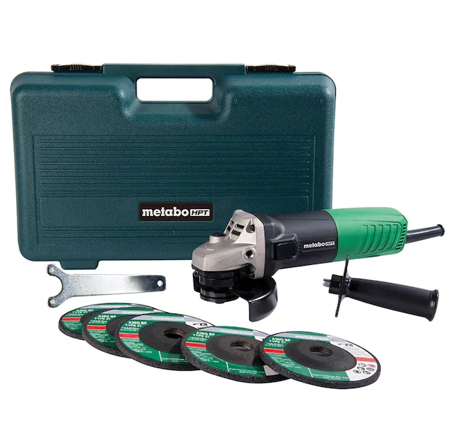 Today only: Metabo HPT 4.5-in sliding switch corded angle grinder for $30