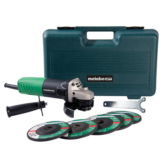 Metabo HPT 4.5-in sliding switch corded angle grinder for $29