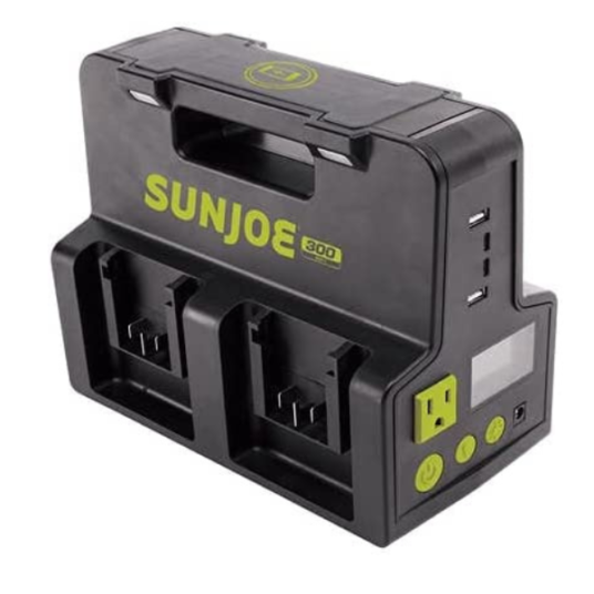 Sun Joe 24-Volt iON+ cordless inverter generator power station for $140