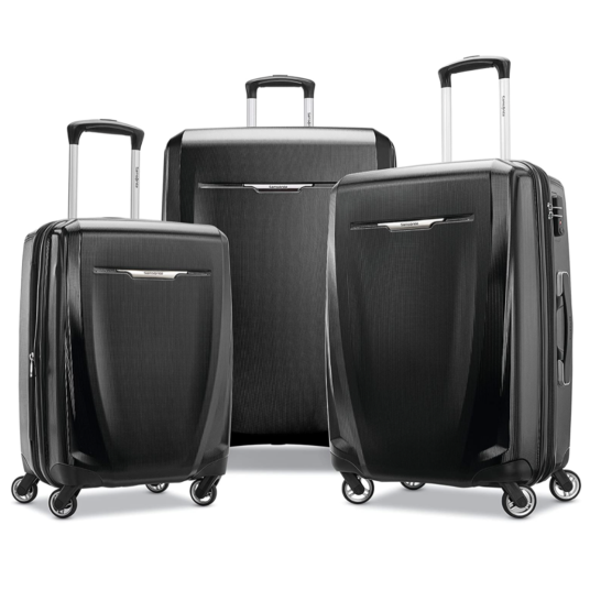 3-piece Samsonite Winfield 3 DLX hardside expandable luggage set for $499