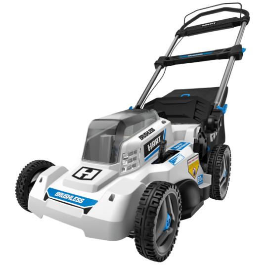 Hart 40-volt cordless brushless 20″ push mower with battery for $128