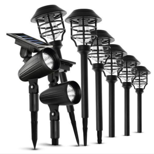 Today only: 8-pack of Home Zone security solar path lights for $21 shipped
