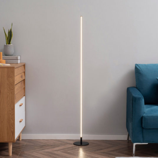 Bright standing LED floor lamp with soft white light for $44