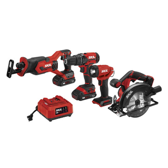 SKIL 20V 4-tool combo kit with 2 batteries for $119