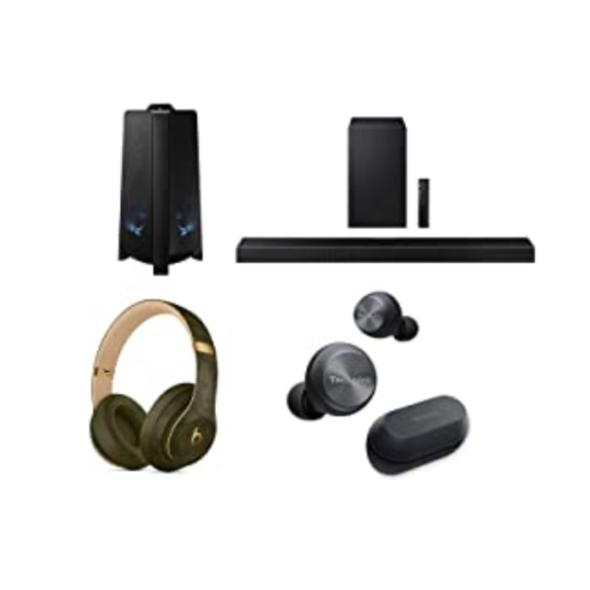 Today only: Sound systems and headphones from $30