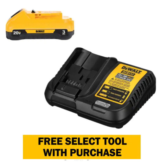 Dewalt 20-volt MAX compact lithium-Ion 3.0Ah battery pack with charger for $69