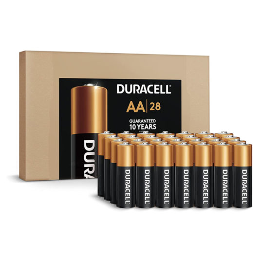 28-pack Duracell Coppertop AA batteries for $13