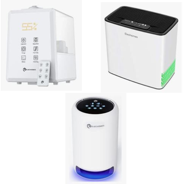Today only: Elechomes humidifiers, air purifiers and more from $48