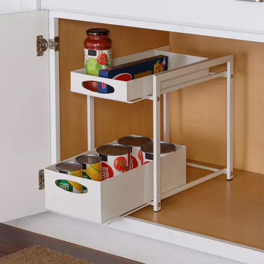 Honey Can Do metal kitchen cabinet organizer for $29
