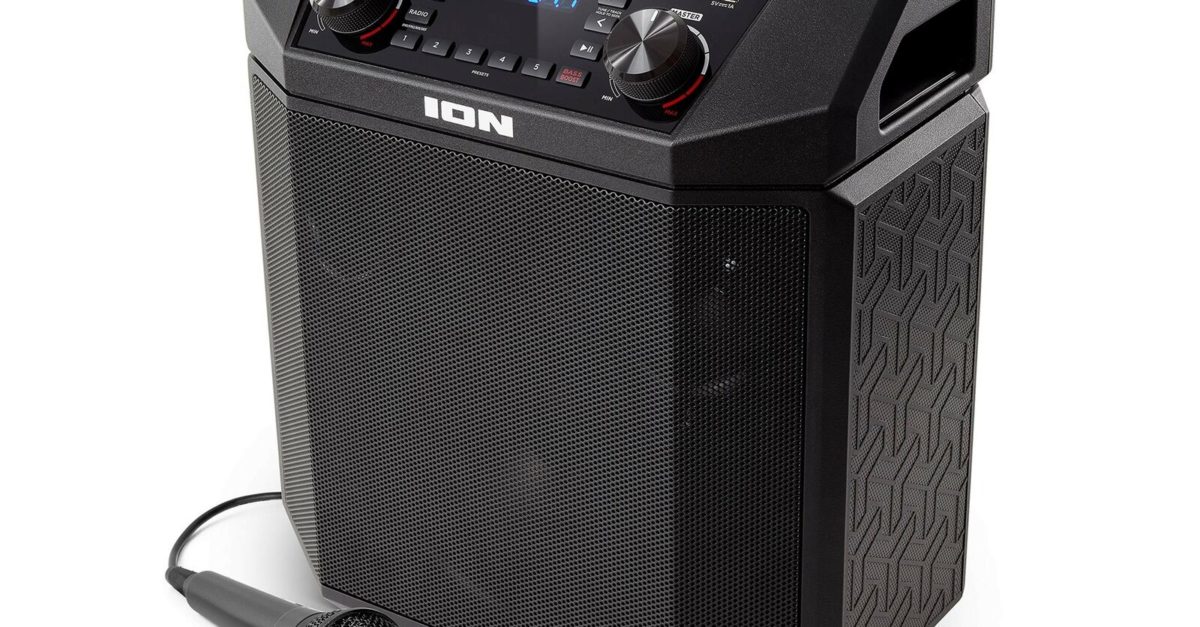 Prime members: Ion Audio Block Rocker Plus 100W portable Bluetooth speaker with karaoke mic for $125