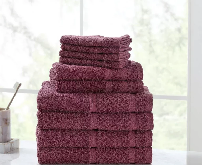 Mainstays 10-piece 100% cotton towel set for $9