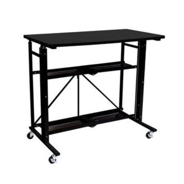 Today only: UP2U height adjustable steel frame desk with wheels for $120