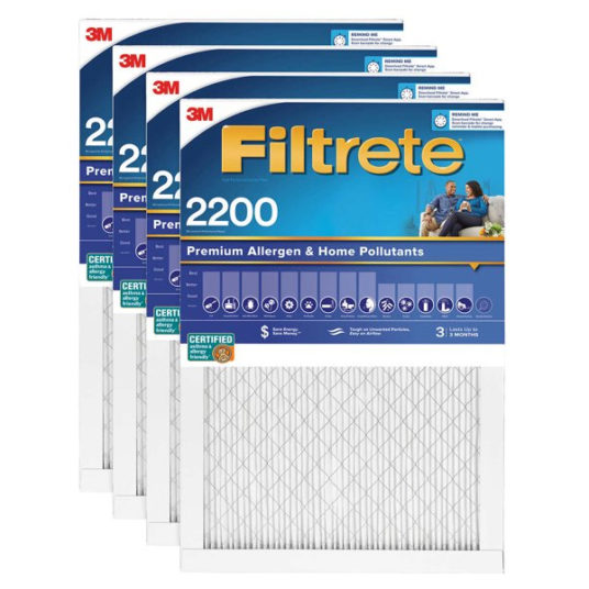 Costco members: 4-pack 3M Filtrete 1″ premium air filters for $45