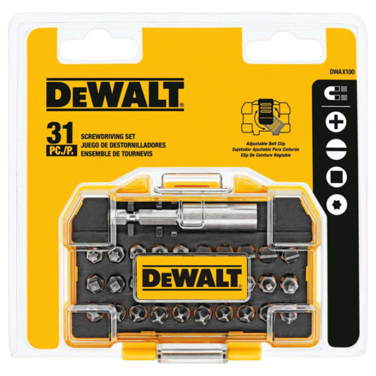 Dewalt 31-piece screwdriver set for $7