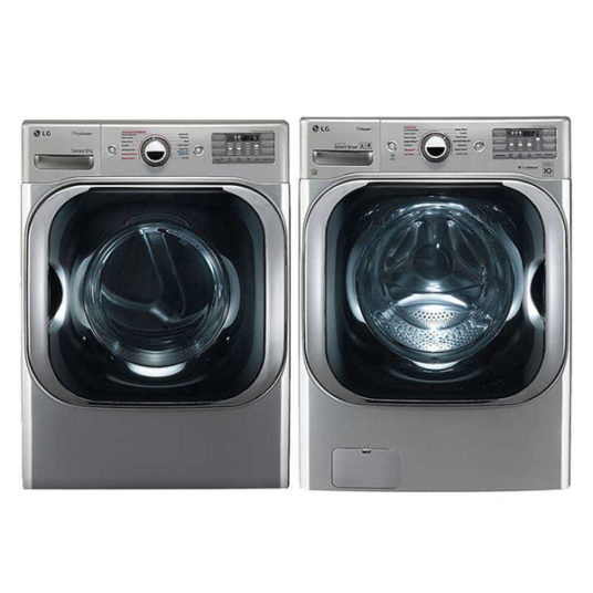 LG 5.2 cu. ft. mega capacity washer + 9.0 cu. ft. dryer for $1,500